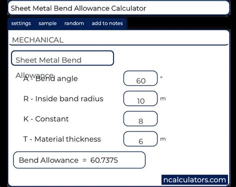 bending force calculation for sheet metal|bend allowance calculator for sheet metal.